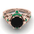 Nature Inspired Black Diamond Ring - Sandra No. 23