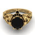 Nature Inspired Black Diamond Ring - Sandra No. 37