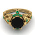 Nature Inspired Black Diamond Ring - Sandra No. 22