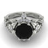 Nature Inspired Black Diamond Ring - Sandra No. 9
