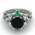 Nature Inspired Black Diamond Ring - Sandra No. 24