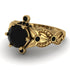 Nature Inspired Black Diamond Ring - Sandra No. 37