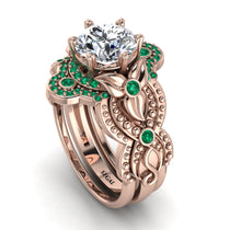 Nature Inspired Diamond Bridal Set - Sandra No. 17 image 1