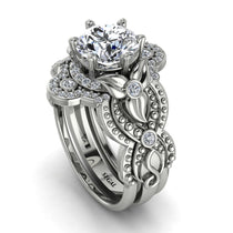 Nature Inspired Diamond Bridal Set - Sandra No. 3 image 1