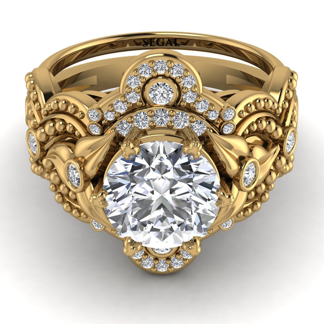 Nature Inspired Diamond Bridal Set - Sandra No. 1