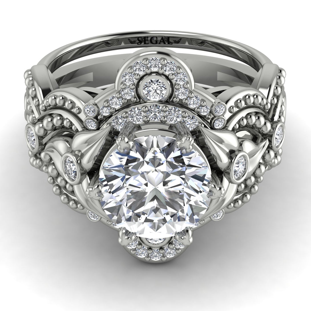 Nature Inspired Diamond Bridal Set - Sandra No. 3