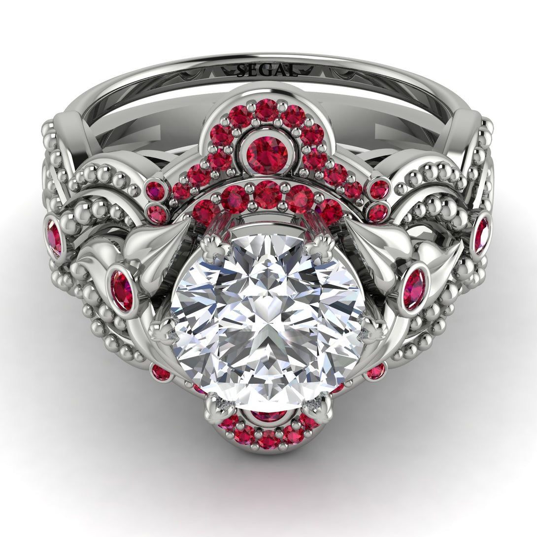 Nature Inspired Diamond Bridal Set - Sandra No. 48
