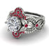 Nature Inspired Diamond Bridal Set - Sandra No. 48