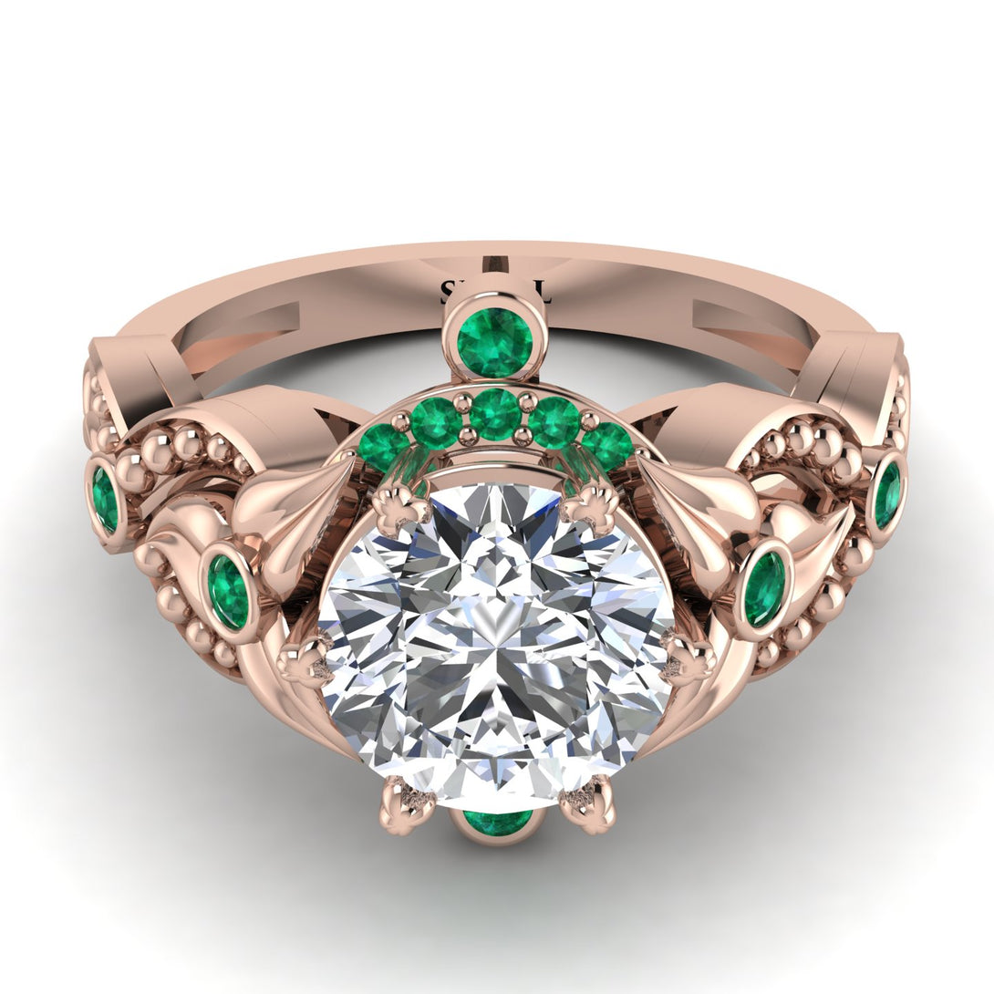 Nature Inspired Diamond Ring - Sandra No. 17