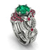 Nature Inspired Emerald Bridal Set - Sandra No. 51 image 1