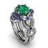Nature Inspired Emerald Bridal Set - Sandra No. 66 image 1