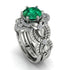 Nature Inspired Emerald Bridal Set - Sandra No. 6 image 1