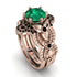 Nature Inspired Emerald Bridal Set - Sandra No. 35