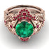 Nature Inspired Emerald Bridal Set - Sandra No. 50