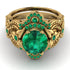 Nature Inspired Emerald Bridal Set - Sandra No. 19