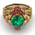 Nature Inspired Emerald Bridal Set - Sandra No. 49 image 2