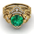 Nature Inspired Emerald Bridal Set - Sandra No. 4 image 2