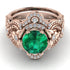 Nature Inspired Emerald Bridal Set - Sandra No. 5