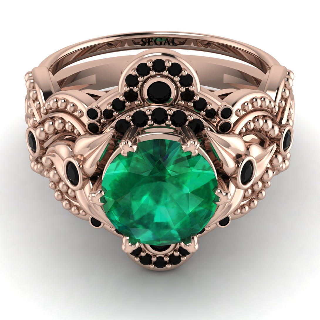 Nature Inspired Emerald Bridal Set - Sandra No. 35