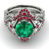 Nature Inspired Emerald Bridal Set - Sandra No. 51