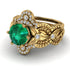 Nature Inspired Emerald Bridal Set - Sandra No. 4 image 3