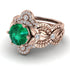 Nature Inspired Emerald Bridal Set - Sandra No. 5