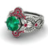 Nature Inspired Emerald Bridal Set - Sandra No. 51 image 3