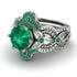 Nature Inspired Emerald Bridal Set - Sandra No. 21