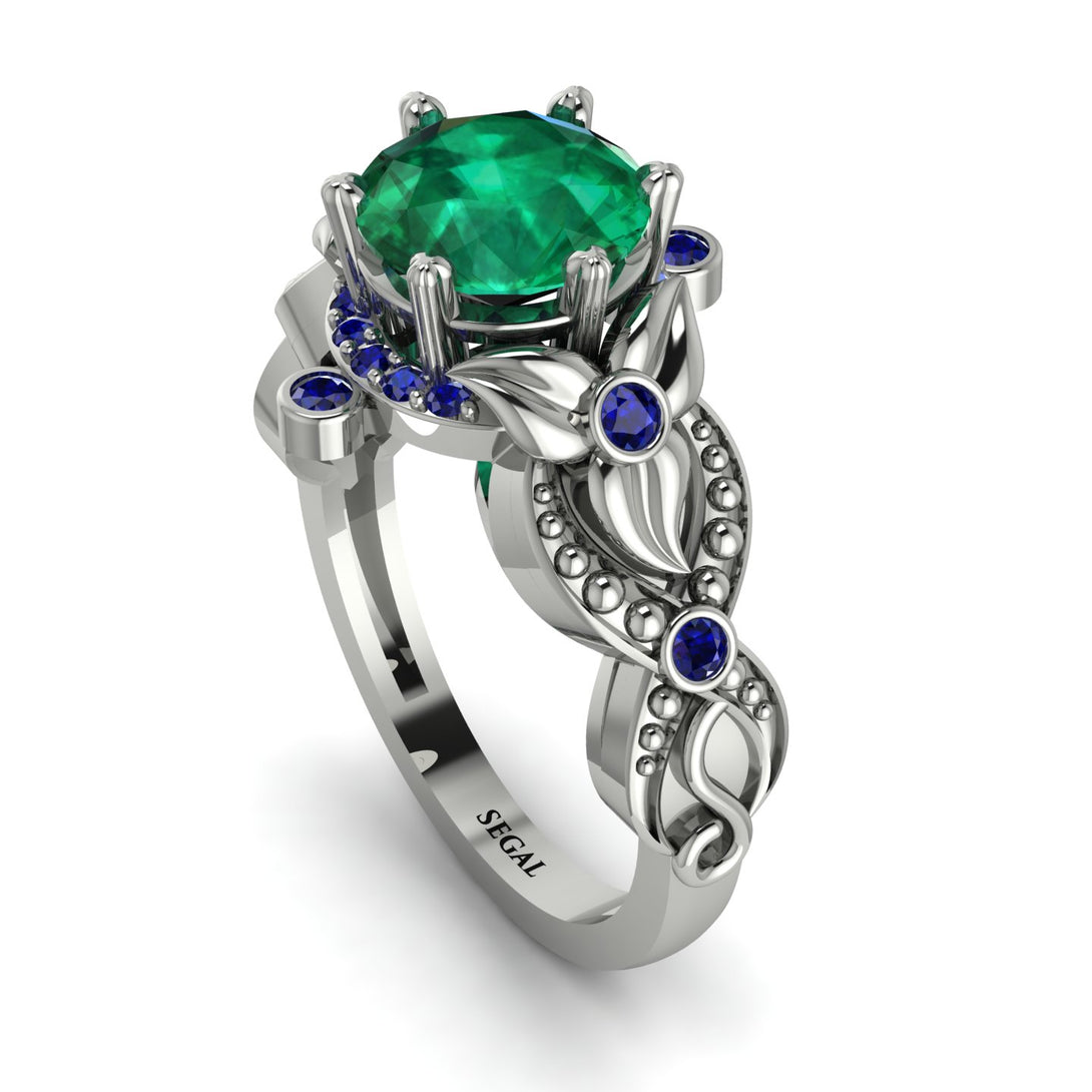 Nature Inspired Emerald Ring - Sandra No. 66