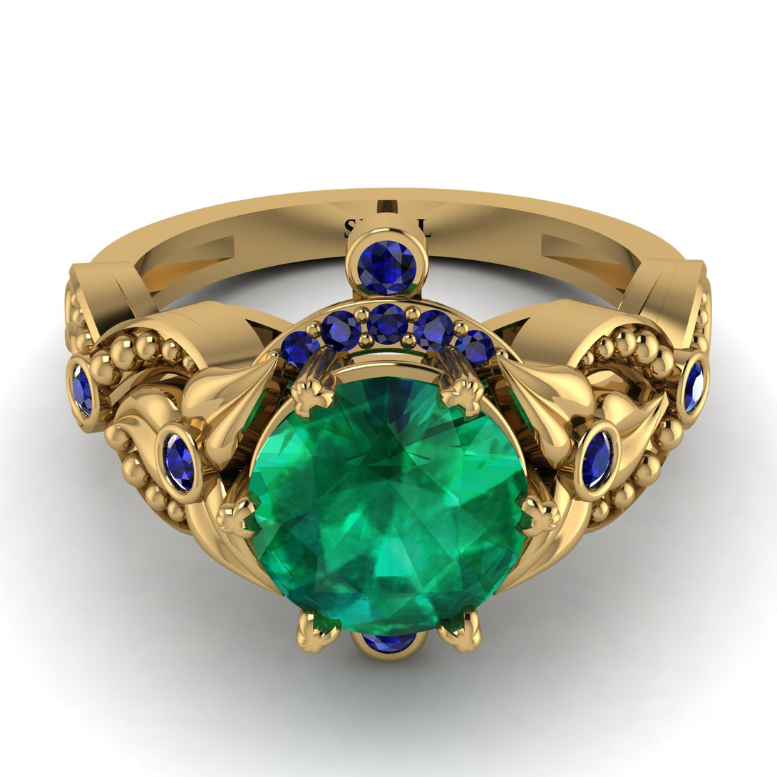 Nature Inspired Emerald Ring - Sandra No. 64