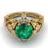 Nature Inspired Emerald Ring - Sandra No. 4