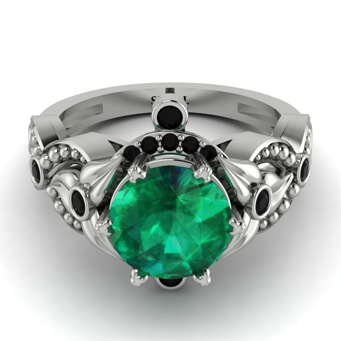 Nature Inspired Emerald Ring - Sandra No. 36