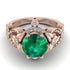 Nature Inspired Emerald Ring - Sandra No. 5