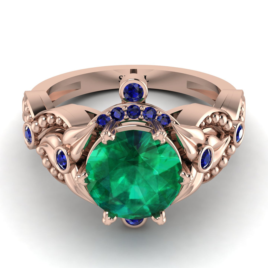 Nature Inspired Emerald Ring - Sandra No. 65