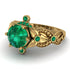 Nature Inspired Emerald Ring - Sandra No. 19