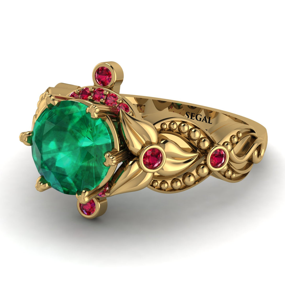 Nature Inspired Emerald Ring - Sandra No. 49