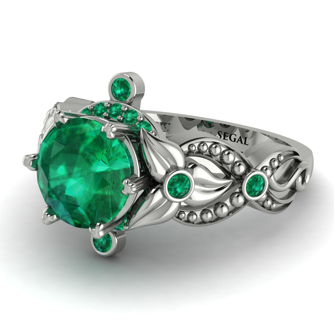 Nature Inspired Emerald Ring - Sandra No. 21