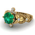 Nature Inspired Emerald Ring - Sandra No. 4