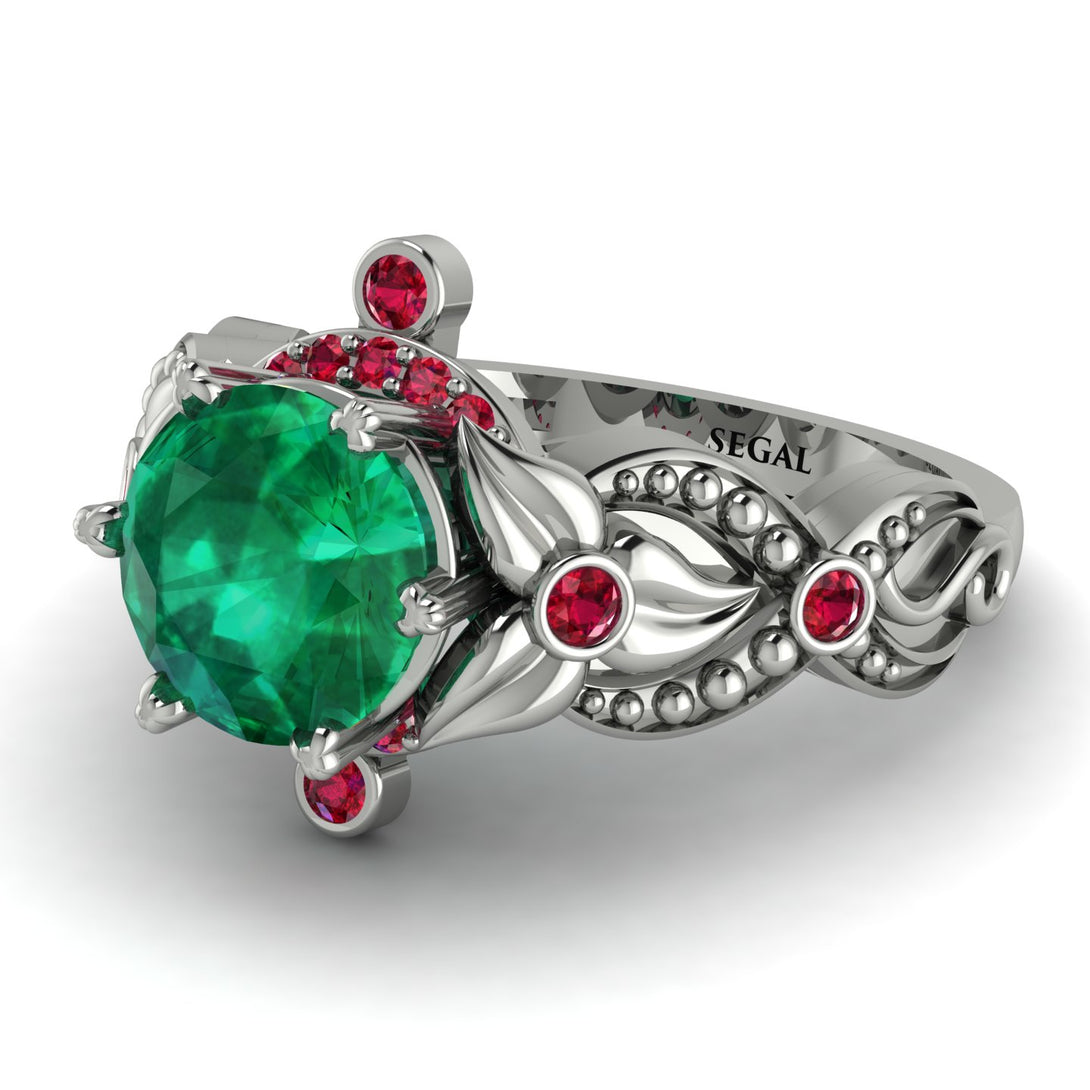 Nature Inspired Emerald Ring - Sandra No. 51