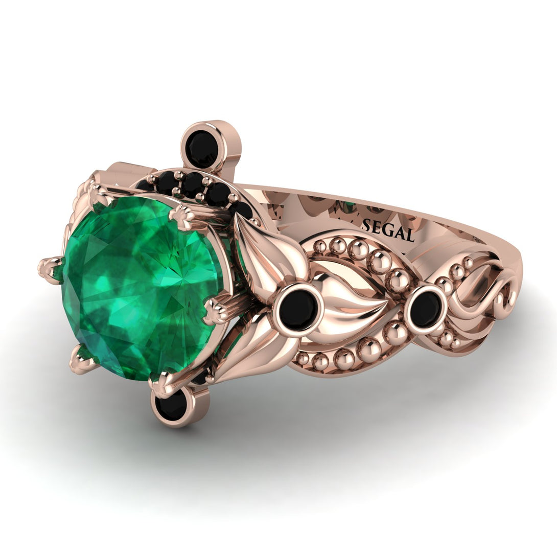 Nature Inspired Emerald Ring - Sandra No. 35