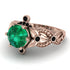 Nature Inspired Emerald Ring - Sandra No. 35