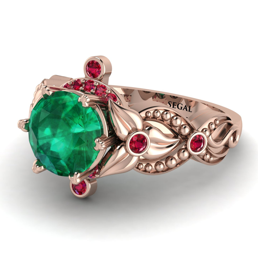 Nature Inspired Emerald Ring - Sandra No. 50