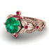 Nature Inspired Emerald Ring - Sandra No. 50