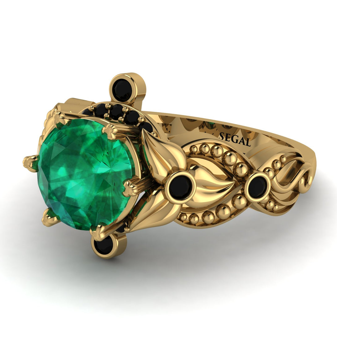 Nature Inspired Emerald Ring - Sandra No. 34