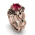 Nature Inspired Ruby Bridal Set - Sandra No. 41 image 1