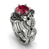 Nature Inspired Ruby Bridal Set - Sandra No. 42 image 1