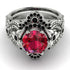 Nature Inspired Ruby Bridal Set - Sandra No. 42 image 2