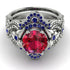 Nature Inspired Ruby Bridal Set - Sandra No. 72 image 2