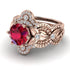 Nature Inspired Ruby Bridal Set - Sandra No. 11