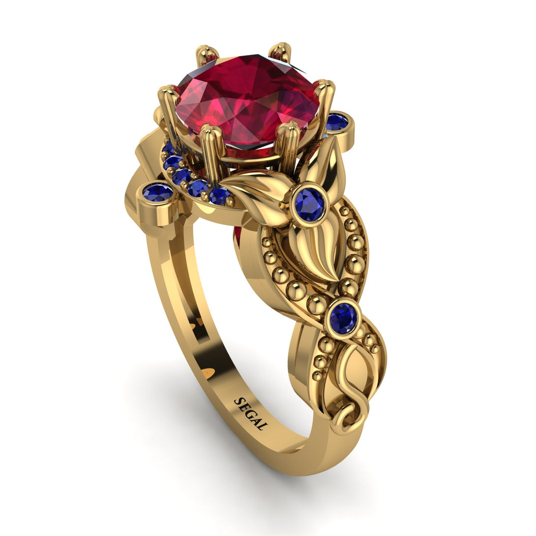 Nature Inspired Ruby Ring - Sandra No. 70